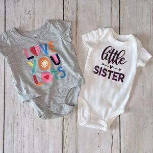 Carter’s/Just One You bundle of baby girl Onesie’s Size 3 months